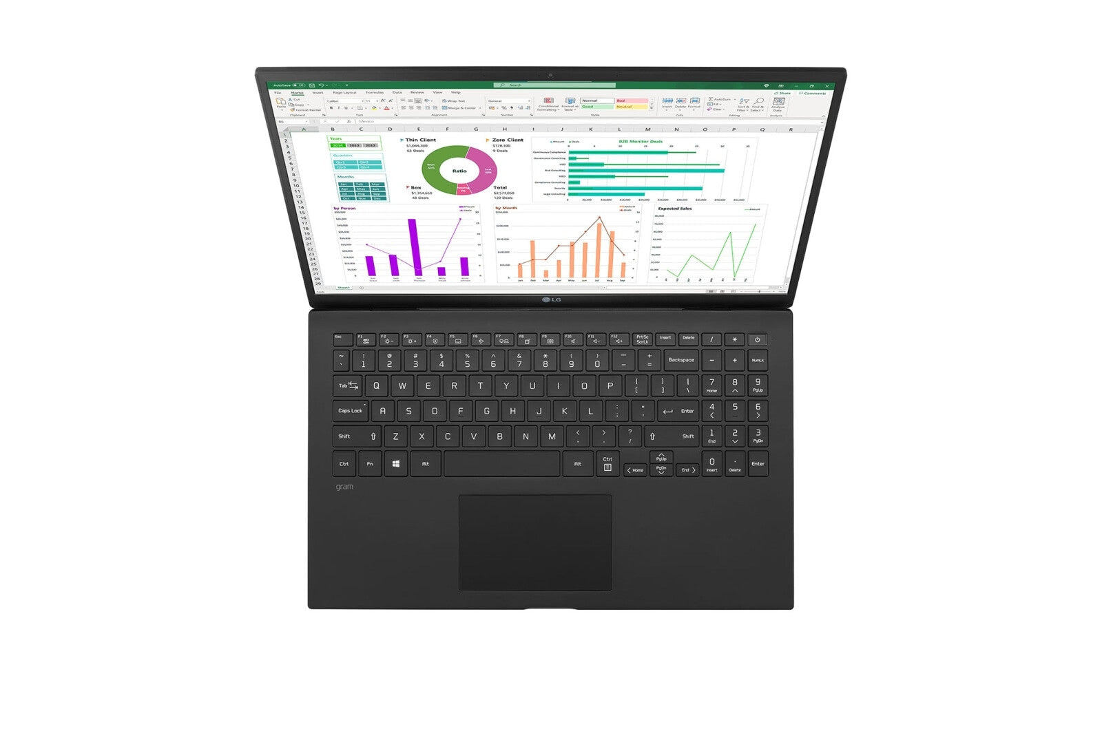 LG Gram Laptop - 39.6 cm (15.6") - Intel® Core™ i3-1115G4 - 8 GB LPDDR4x-SDRAM - 256 GB SSD - Wi-Fi 6 - Black