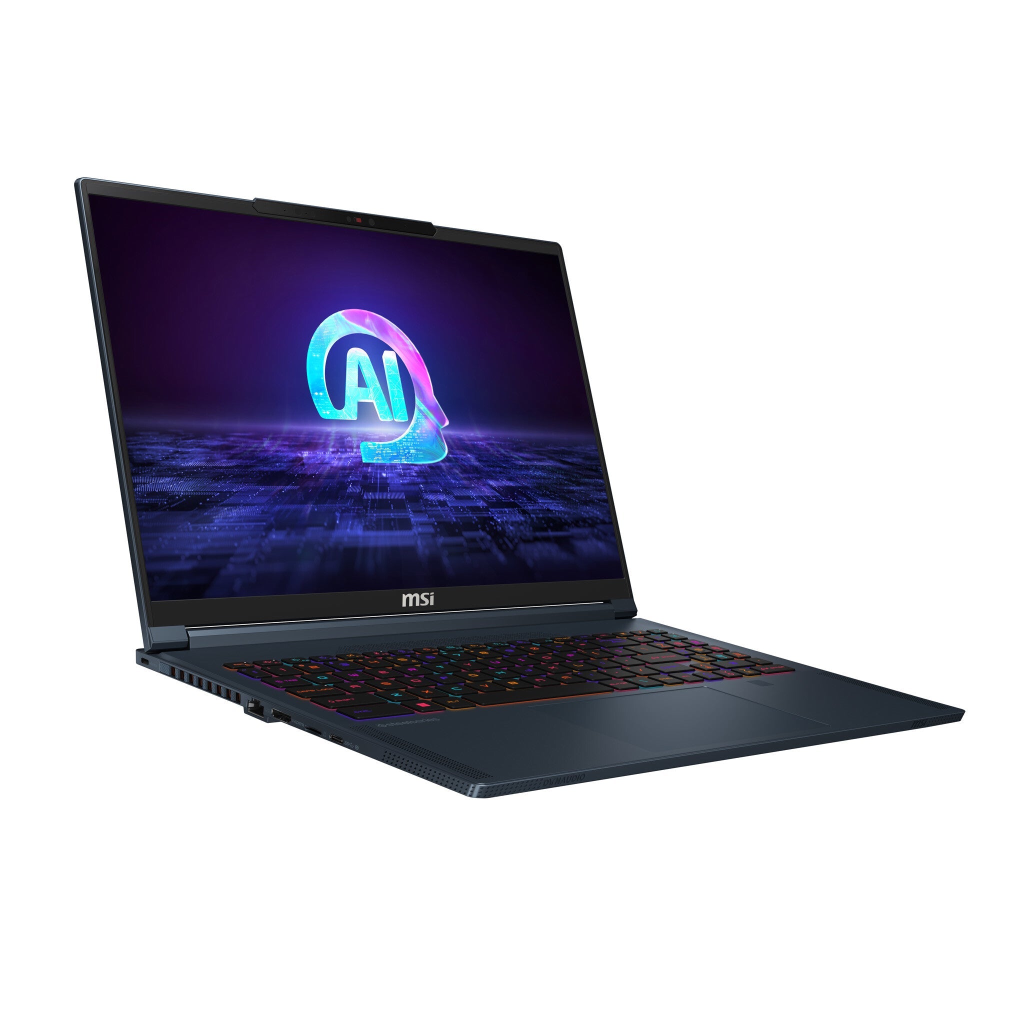 MSI Stealth 16 AI Studio Laptop - 40.6 cm (16") - Intel Core Ultra 9 185H - 32 GB DDR5-SDRAM - 2 TB SSD - NVIDIA GeForce RTX 4070 - Wi-Fi 7 - Windows 11 Home - Blue