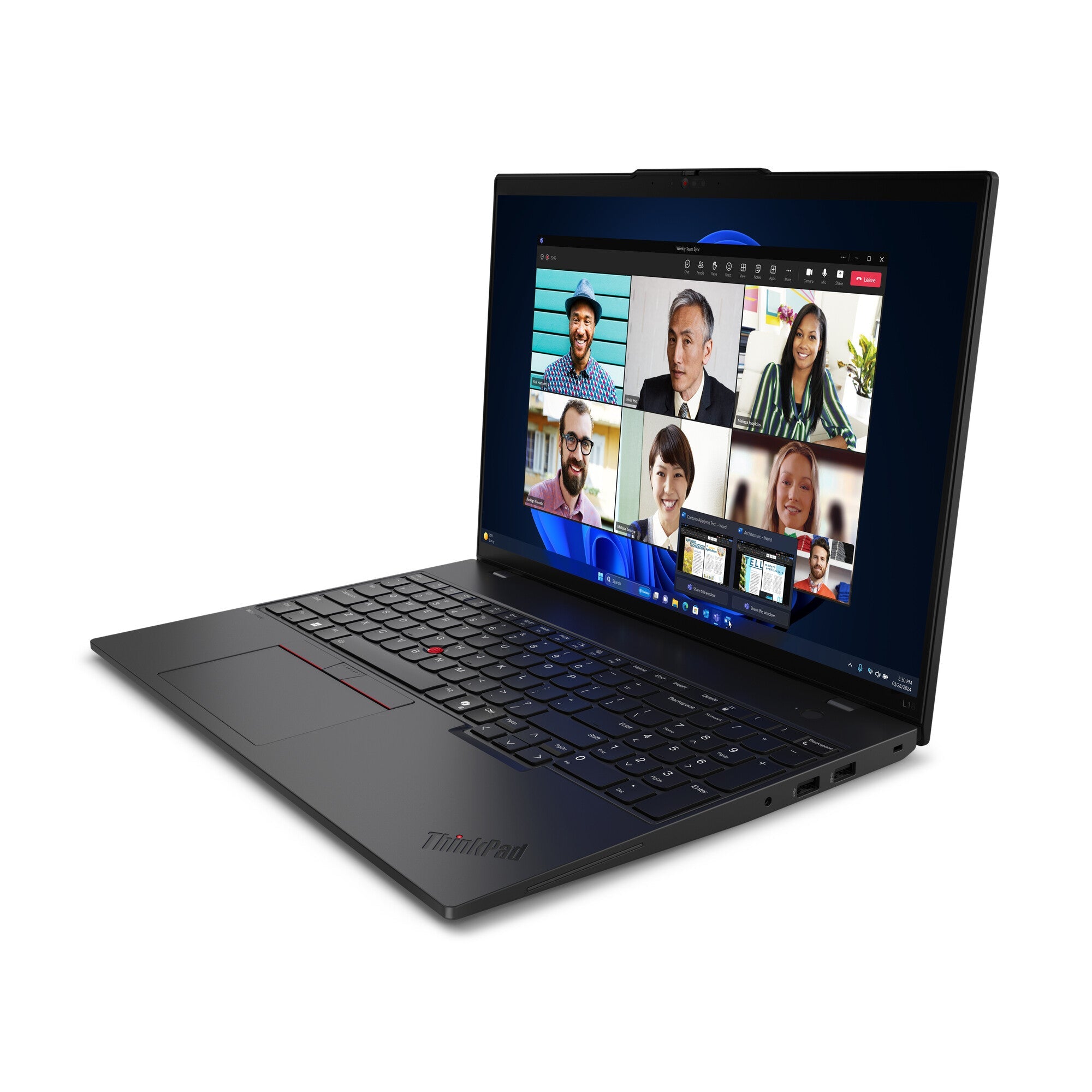 Lenovo ThinkPad L16 Laptop - 40.6 cm (16") - Intel Core Ultra 7 155U - 16 GB DDR5-SDRAM - 512 GB SSD - Wi-Fi 6E - Windows 11 Pro - Black