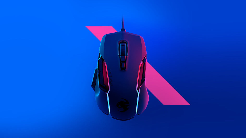 ROCCAT Kone AIMO Remastered - Wired USB Type-A Optical Gaming Mouse in Black - 16,000 DPI
