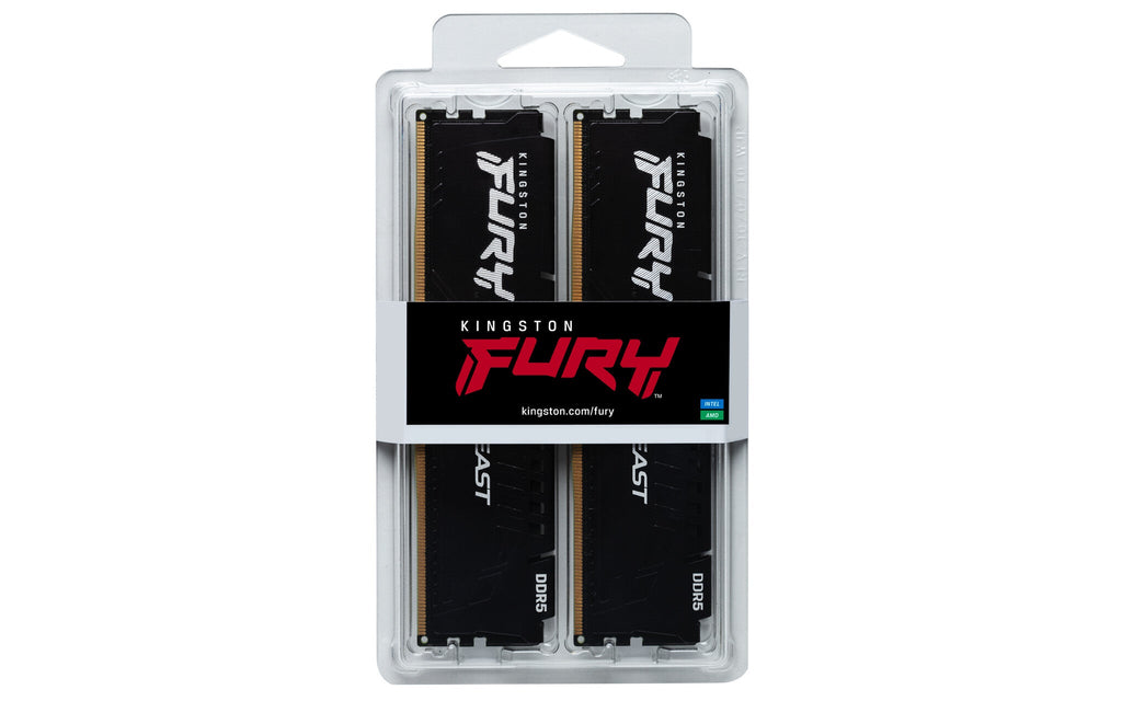 Kingston Technology FURY Beast Black - 32 GB 2 x 16 GB 4800MT/s DDR5 memory module