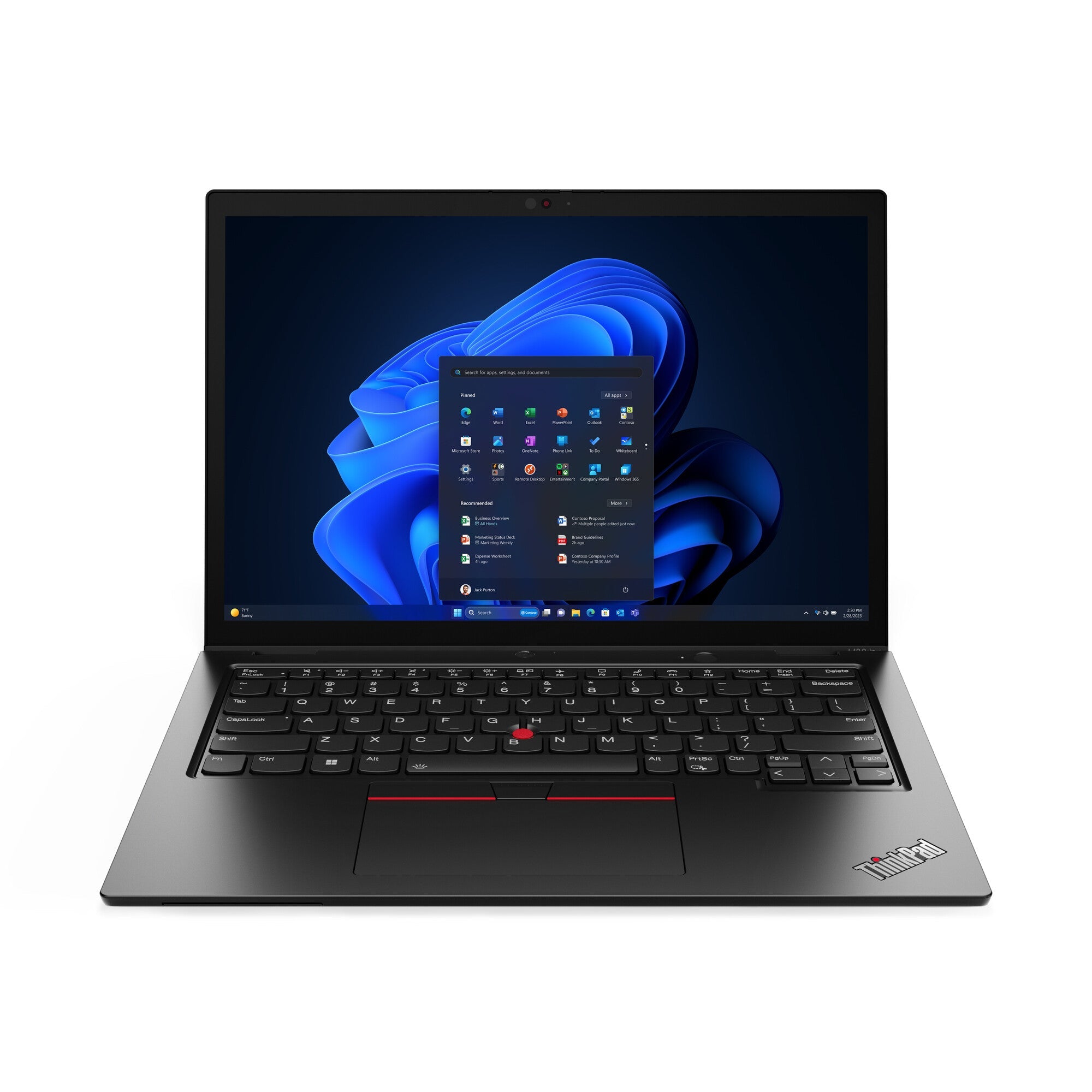 Lenovo ThinkPad L13 Hybrid (2-in-1) - 33.8 cm (13.3") - Touchscreen - Intel Core Ultra 7 155U - 16 GB LPDDR5-SDRAM - 512 GB SSD - Wi-Fi 6E - Windows 11 Pro - Black