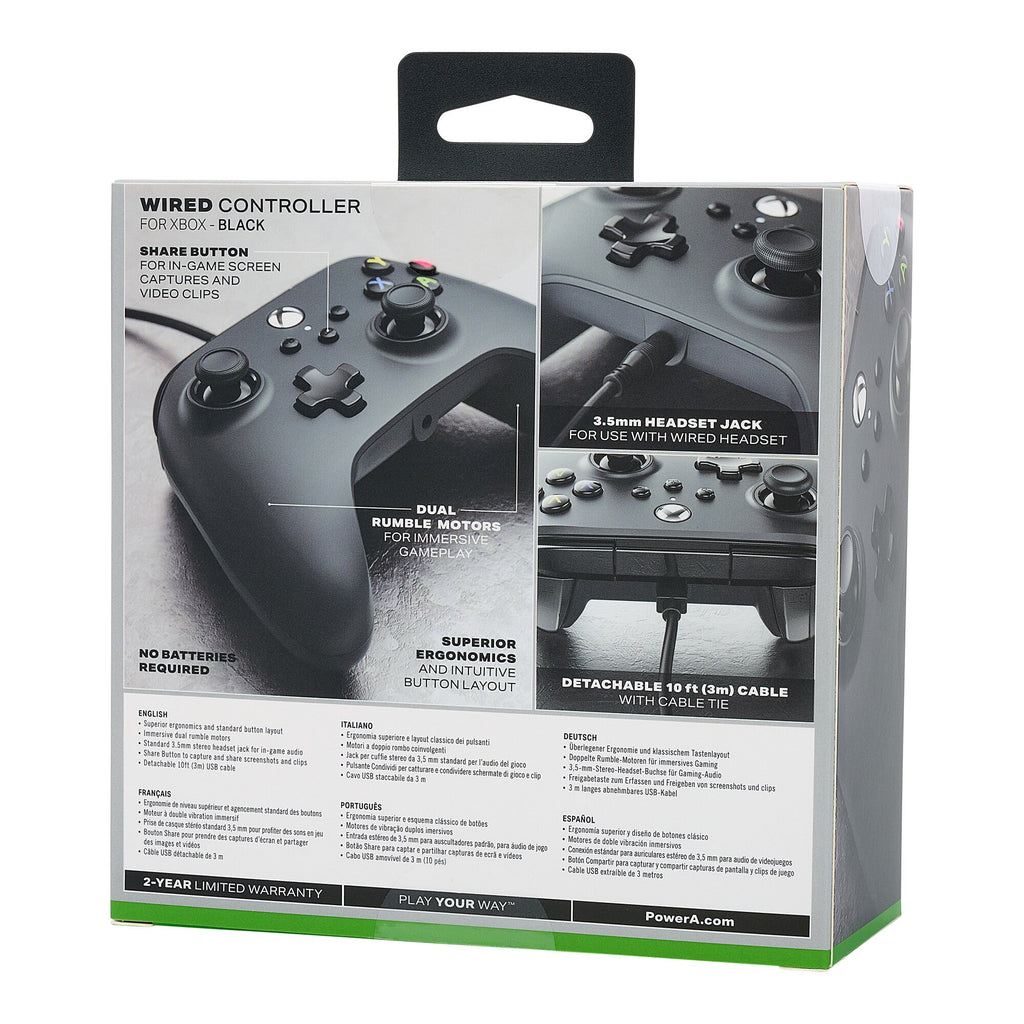PowerA Wired Controller for Xbox Series S|X in Black