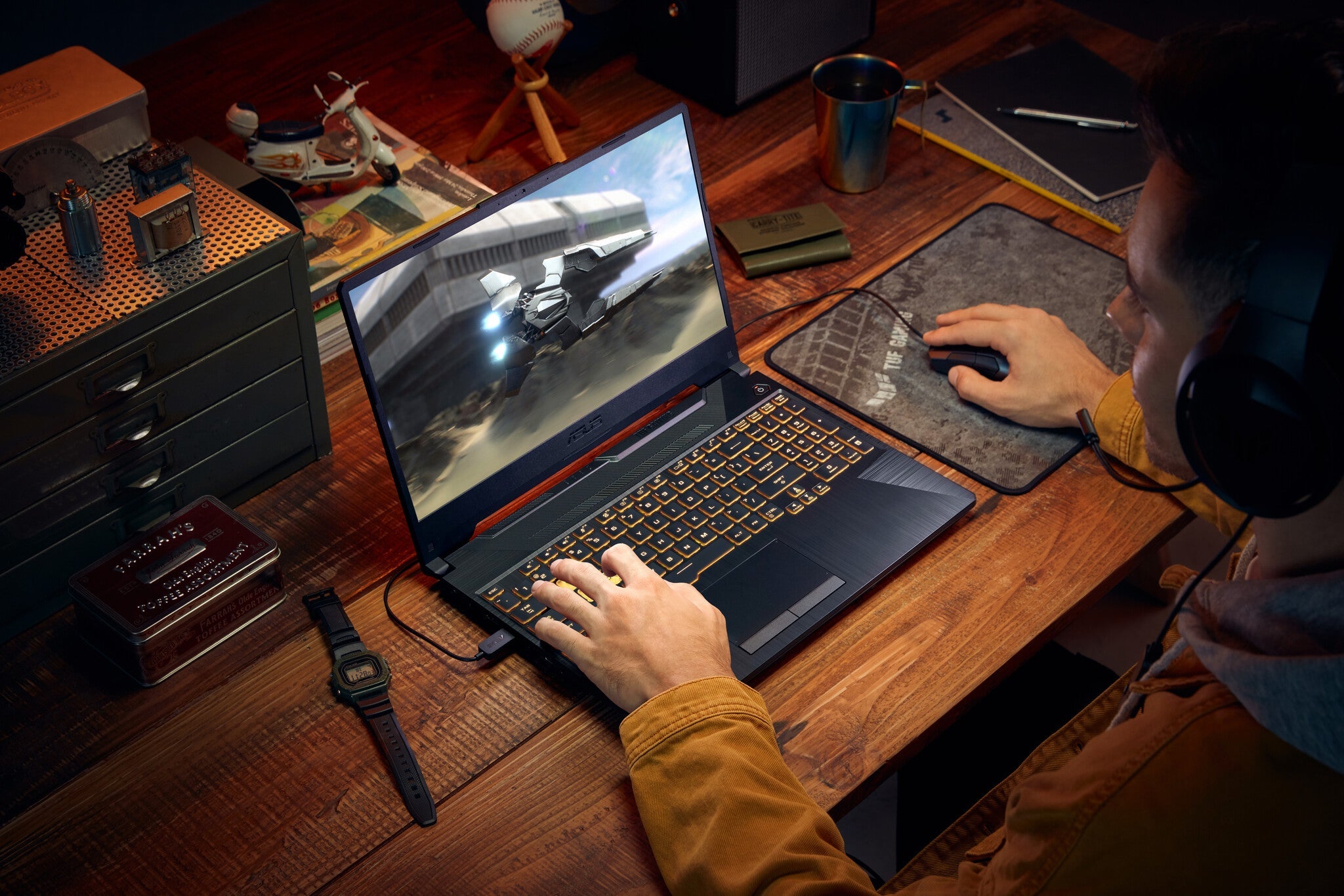 ASUS TUF Gaming A15 Laptop - 39.6 cm (15.6") - AMD Ryzen™ 7 7435HS - 16 GB DDR5-SDRAM - 512 GB SSD - NVIDIA GeForce RTX 3050 - Wi-Fi 6 - Windows 11 Home - Black