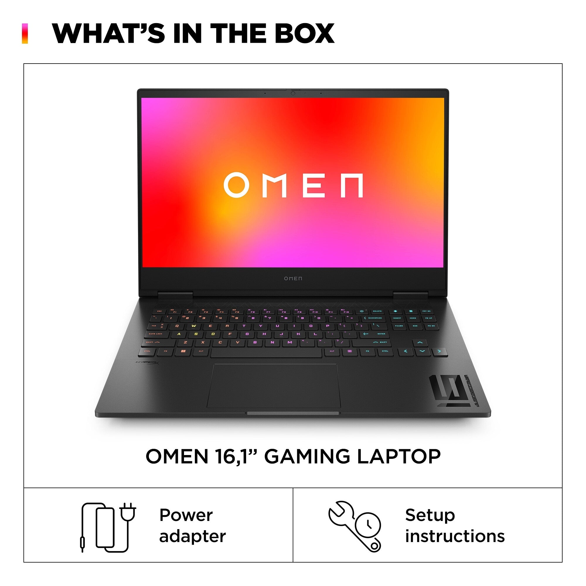 HP OMEN 16 Laptop - 40.9 cm (16.1") - Intel® Core™ i9-14900HX - 32 GB DDR5-SDRAM - 1 TB SSD - NVIDIA GeForce RTX 4080 - Wi-Fi 7 - Windows 11 Home - Black