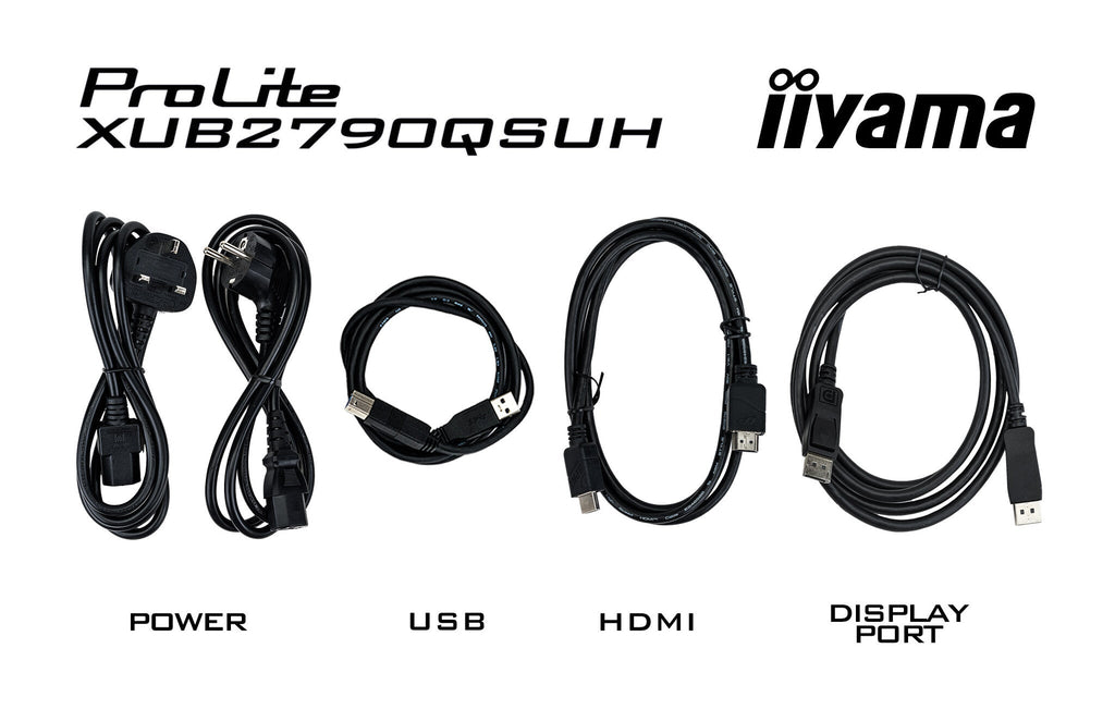 iiyama ProLite XUB2790QSUH-B1 - 68.6 cm (27") - 2560 x 1440 pixels 4K Ultra HD LED Monitor