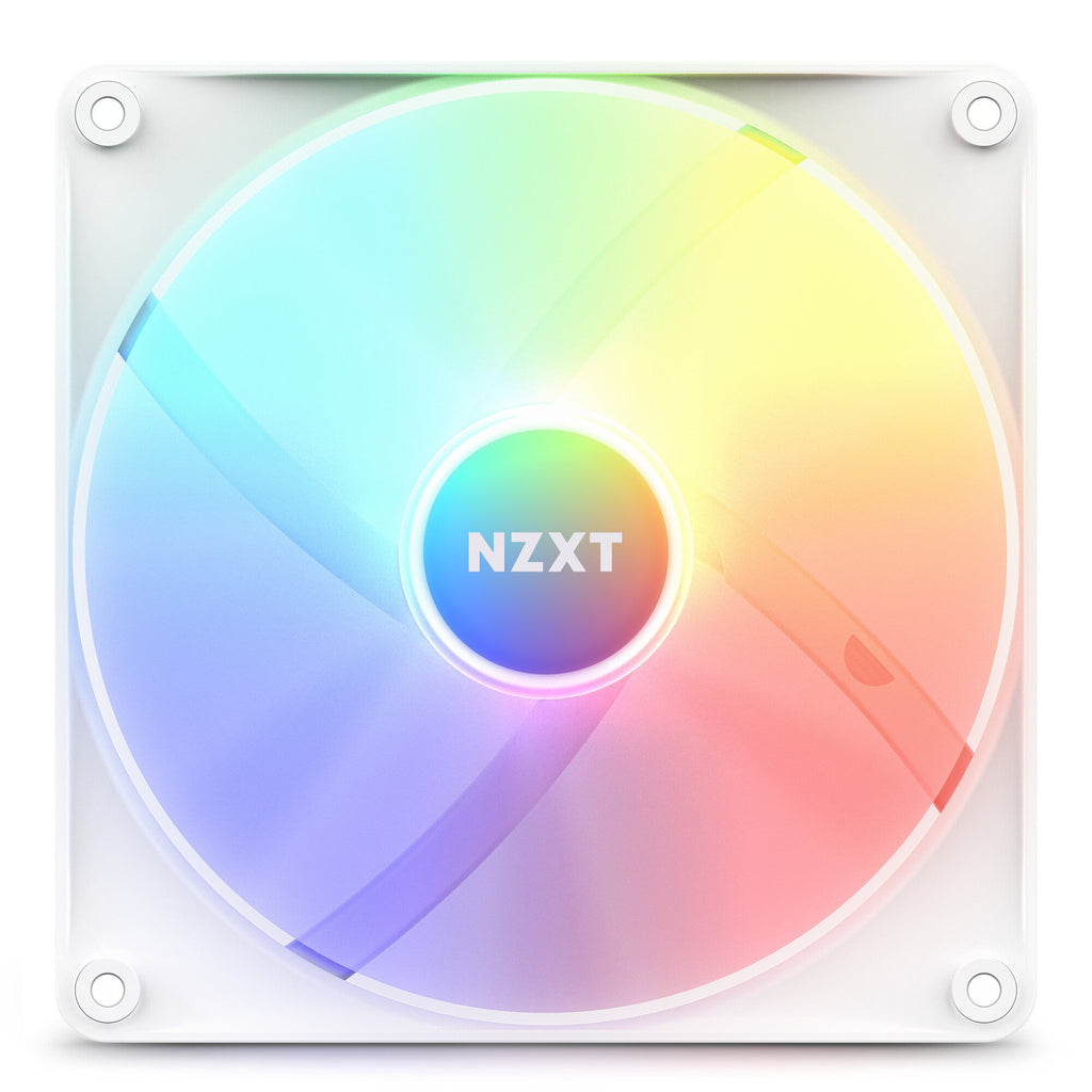 NZXT F140 RGB Core - Computer Case Fan in White - 140mm