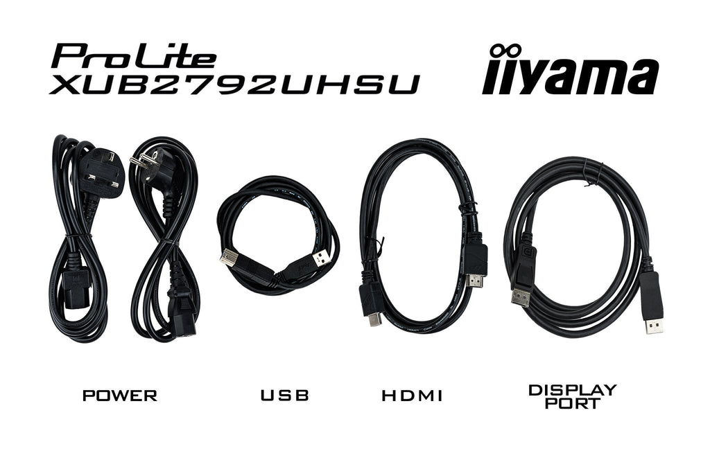 iiyama ProLite XUB2792UHSU-B6 - 68.6 cm (27") - 3840 x 2160 pixels Dual UHD LED Monitor