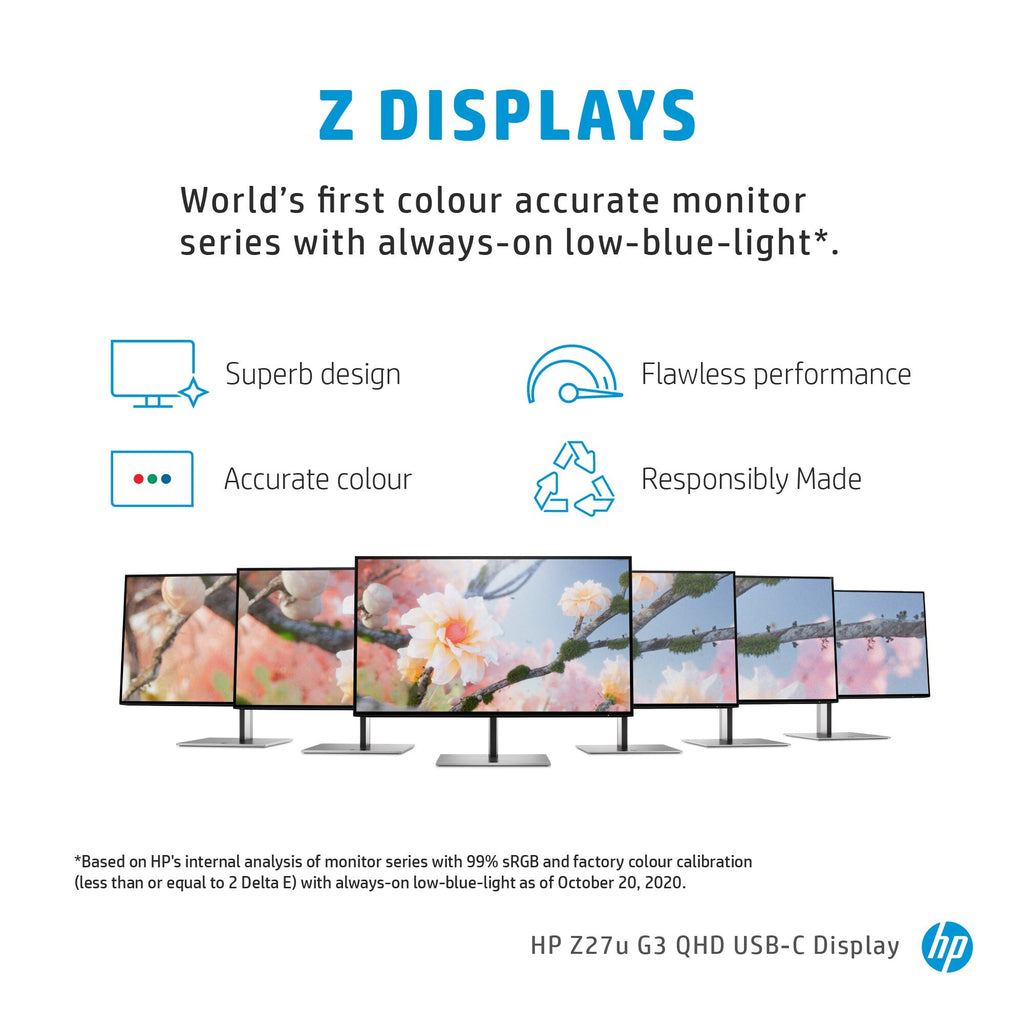 HP Z27U G3 - 68.6 cm (27") - 2560 x 1440 pixels Quad HD Monitor