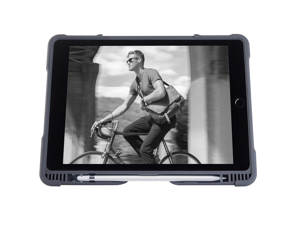 STM Dux Plus Tablet Case for 9.7" iPad in Black / Grey