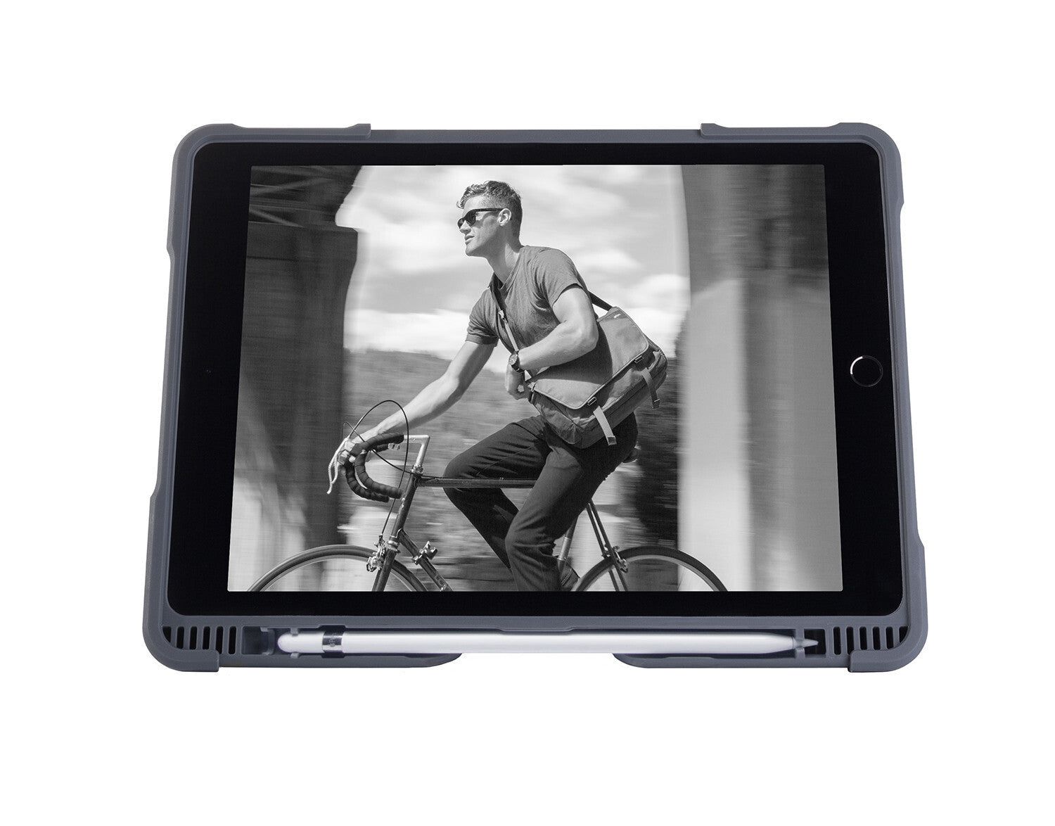 STM Dux Plus Tablet Case for 9.7" iPad in Black / Grey