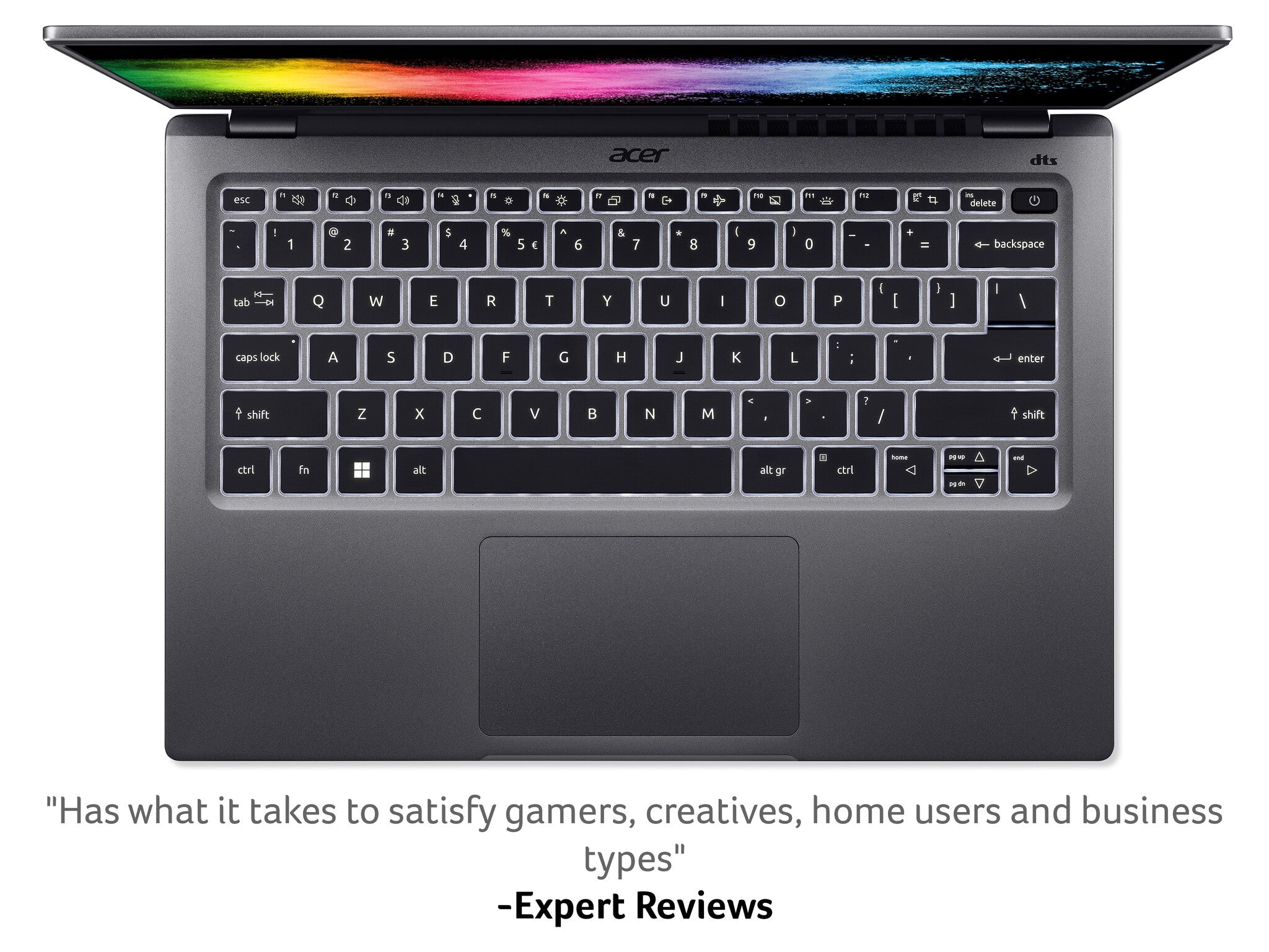 Acer Swift X SFX14-51G Laptop - 35.6 cm (14") - Intel® Core™ i5-1240P - 8 GB LPDDR5-SDRAM - 512 GB SSD - NVIDIA GeForce RTX 3050 - Wi-Fi 6E - Windows 11 - Grey