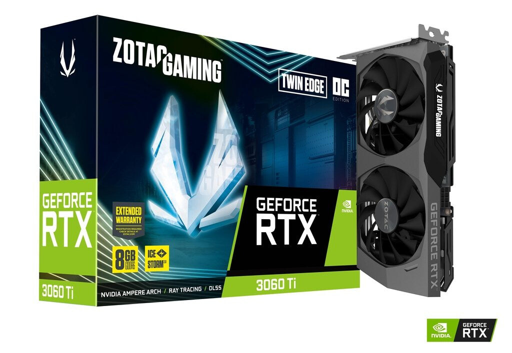 Zotac GAMING Twin Edge OC - NVIDIA 8 GB GDDR6 GeForce RTX 3060 Ti graphics card