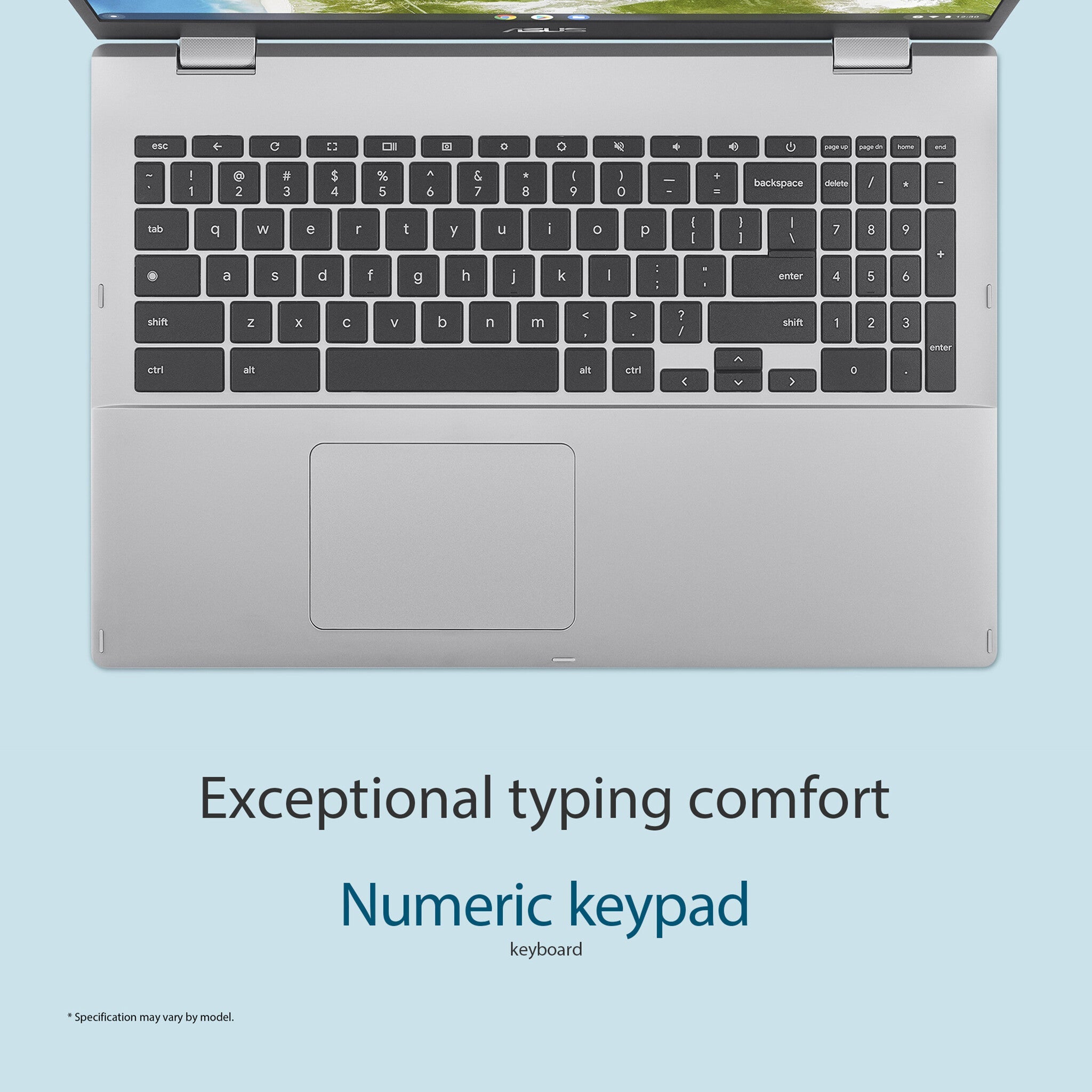 ASUS Chromebook - 39.6 cm (15.6") - Intel® Pentium® Silver N6000 - 8 GB LPDDR4x-SDRAM - 128 GB eMMC - Wi-Fi 6 - ChromeOS - Silver
