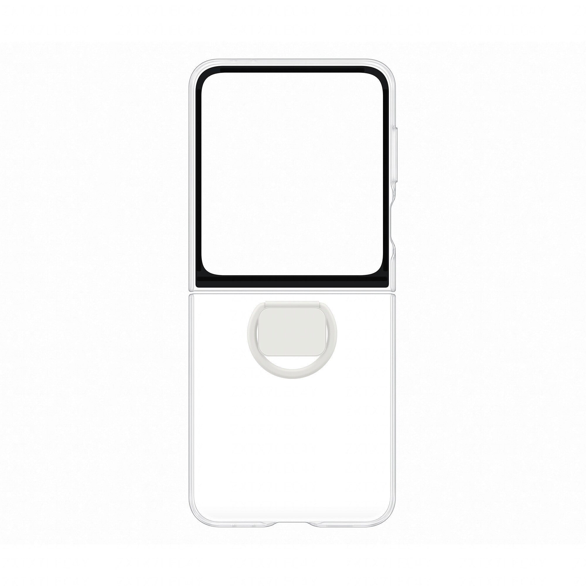 Samsung Clear Case with Ring for Z Flip6 in Transparent