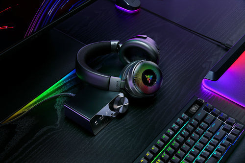 Razer Kraken V4 Pro - USB Type-A Wired & Wireless Bluetooth Gaming Headset in Black
