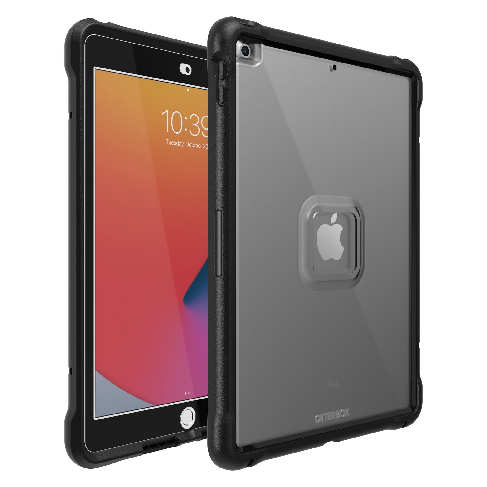 OtterBox UnlimitED Kickstand Case for 10.2" iPad in Black / Transparent - No Packaging