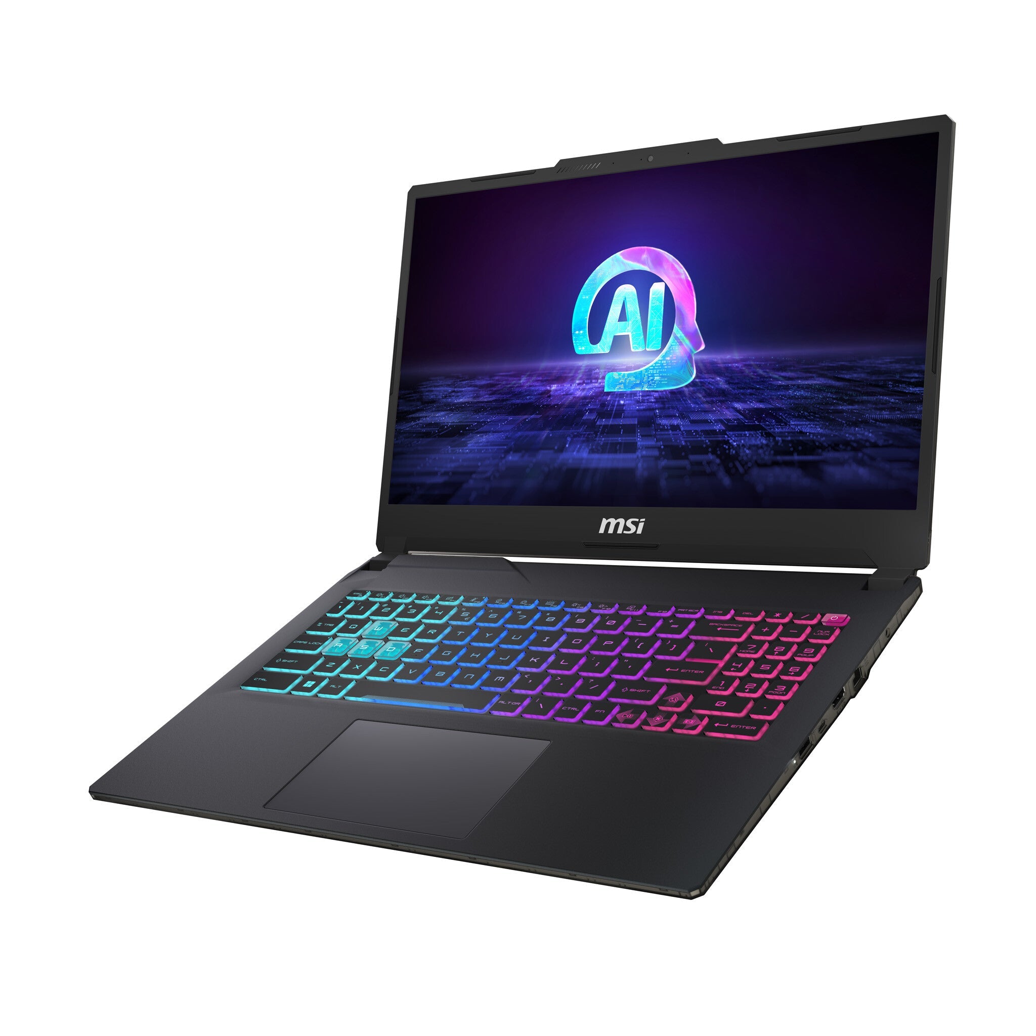 MSI Cyborg 15 AI Laptop - 39.6 cm (15.6") - Intel Core Ultra 7 155H - 16 GB DDR5-SDRAM - 512 GB SSD - NVIDIA GeForce RTX 4050 - Wi-Fi 6E - Windows 11 Home - Black
