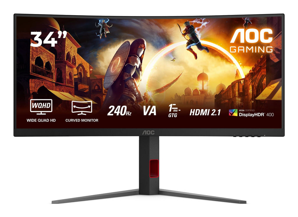 AOC G4 CU34G4Z - 86.4 cm (34") - 3440 x 1440 pixels Wide Quad HD LED Monitor