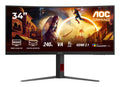 AOC G4 CU34G4Z - 86.4 cm (34") - 3440 x 1440 pixels Wide Quad HD LED Monitor