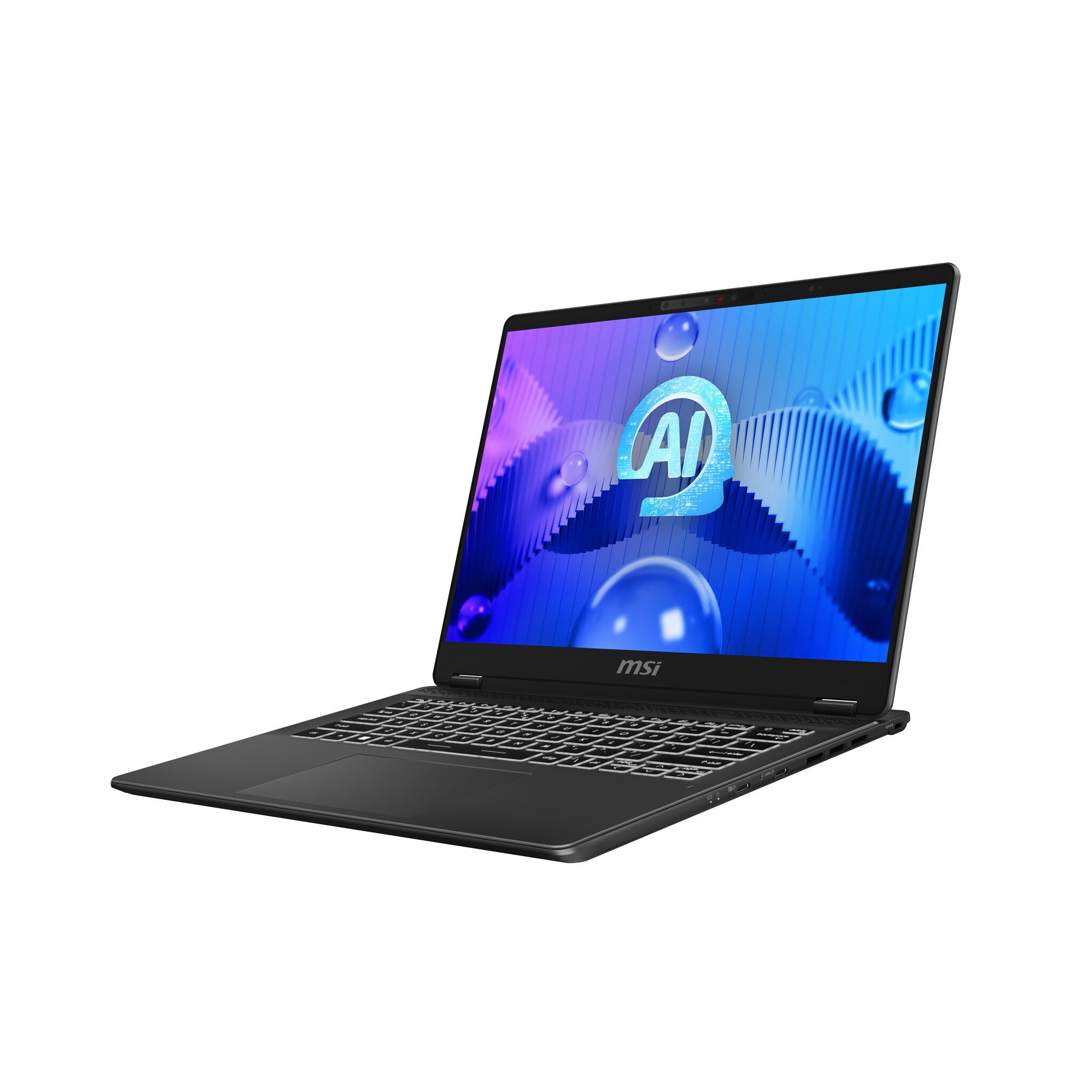 MSI Prestige 14 AI STUDIO Laptop - 35.6 cm (14") - Intel Core Ultra 7 155H - 32 GB DDR5-SDRAM - 1 TB SSD - NVIDIA GeForce RTX 3050 - Wi-Fi 7 - Windows 11 Home - Grey