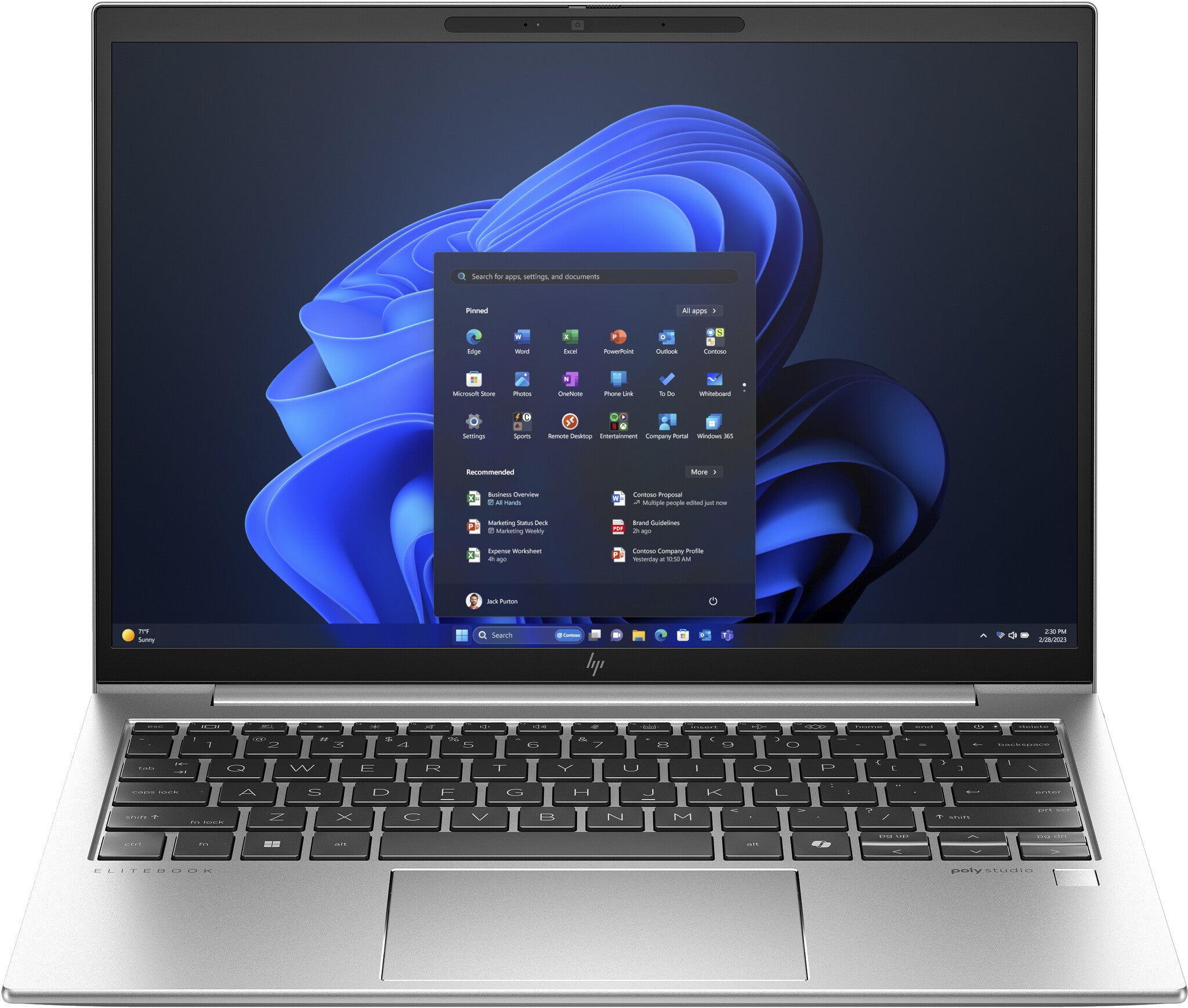 HP EliteBook 830 G11 Laptop 33.8 cm (13.3") - Intel Core Ultra 7 155U - 16 GB LPDDR5x-SDRAM - 512 GB SSD - Wi-Fi 6E - Windows 11 Pro - Silver