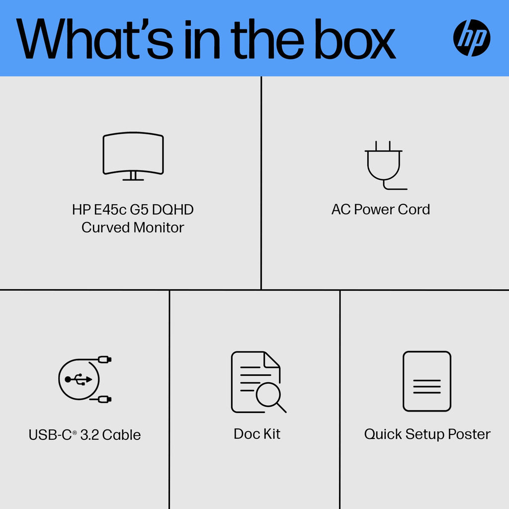HP E45c G5 - 113 cm (44.5") - 5120 x 1440 pixels DQHD LCD Monitor