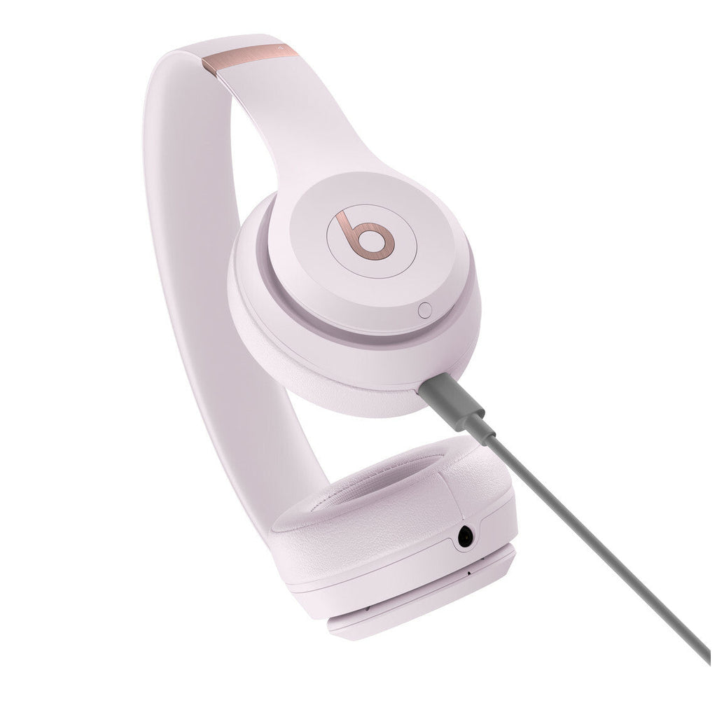 Apple Beats Solo 4 - USB Type-C Wired & Wireless Bluetooth Headphones in Cloud Pink