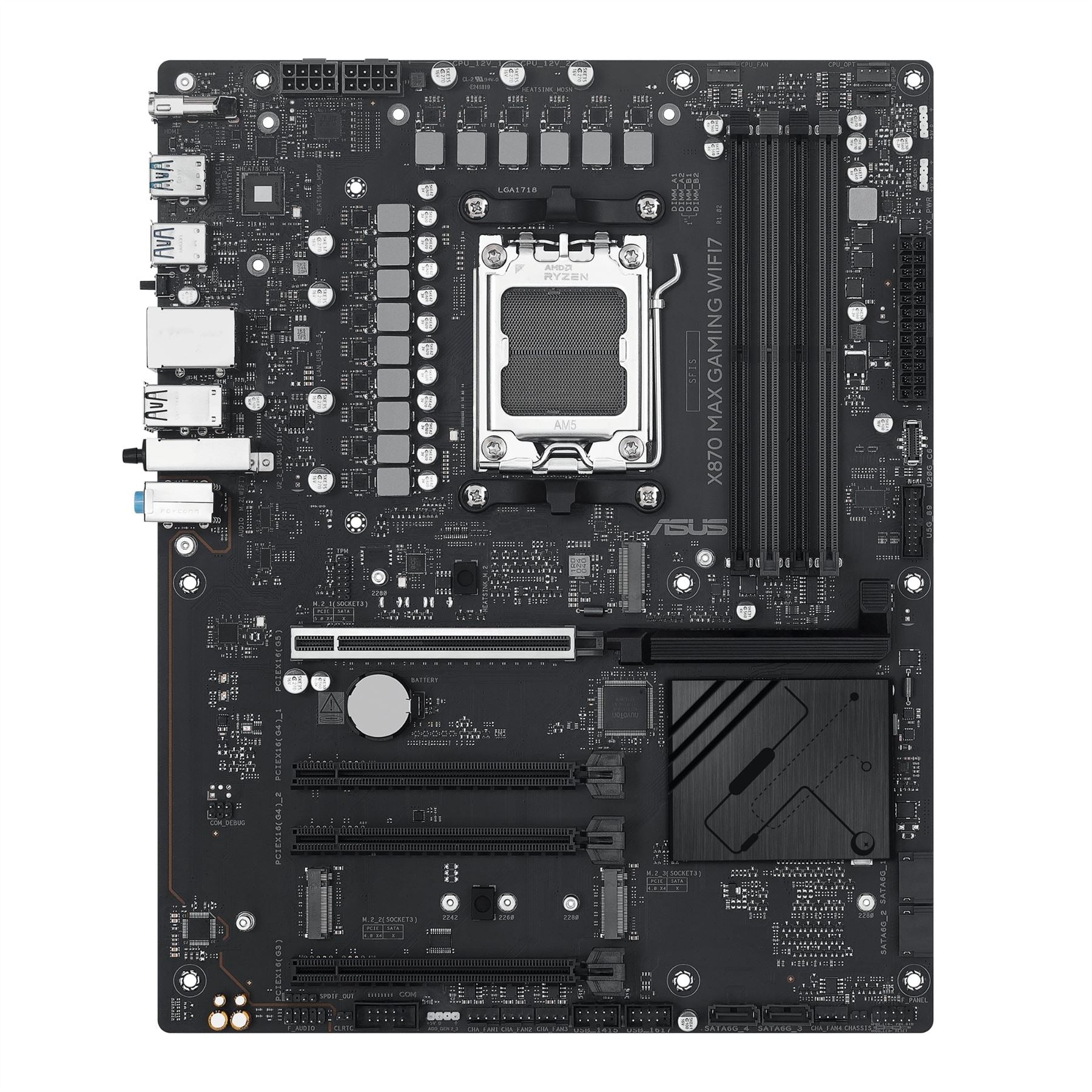 ASUS X870 MAX GAMING WIFI7 ATX motherboard - AMD X870 Socket AM5