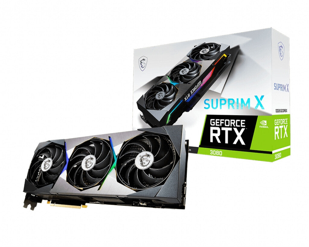 MSI SUPRIM X - NVIDIA 10 GB GDDR6X GeForce RTX 3080 graphics card