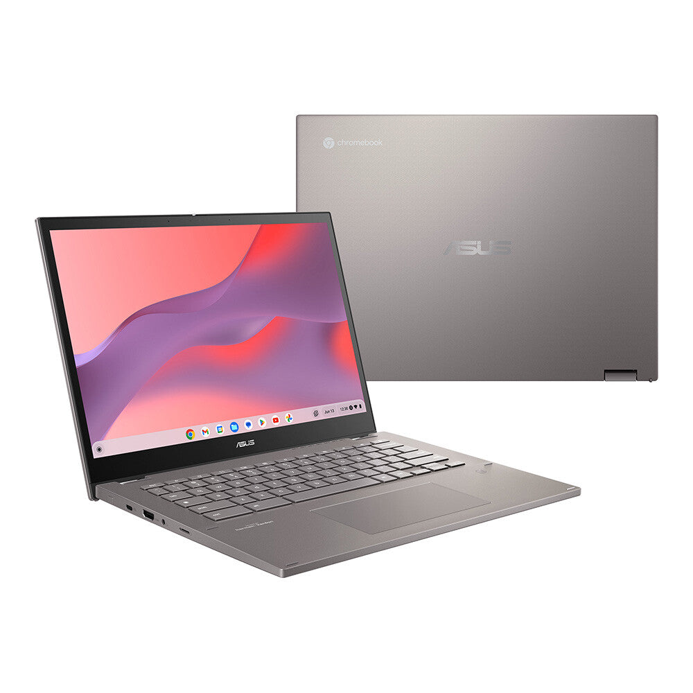 ASUS Chromebook CM34 Flip - 35.6 cm (14") - Touchscreen - AMD Ryzen™ 3 7320C - 8 GB LPDDR5-SDRAM - 128 GB SSD - Wi-Fi 6 - ChromeOS - Grey