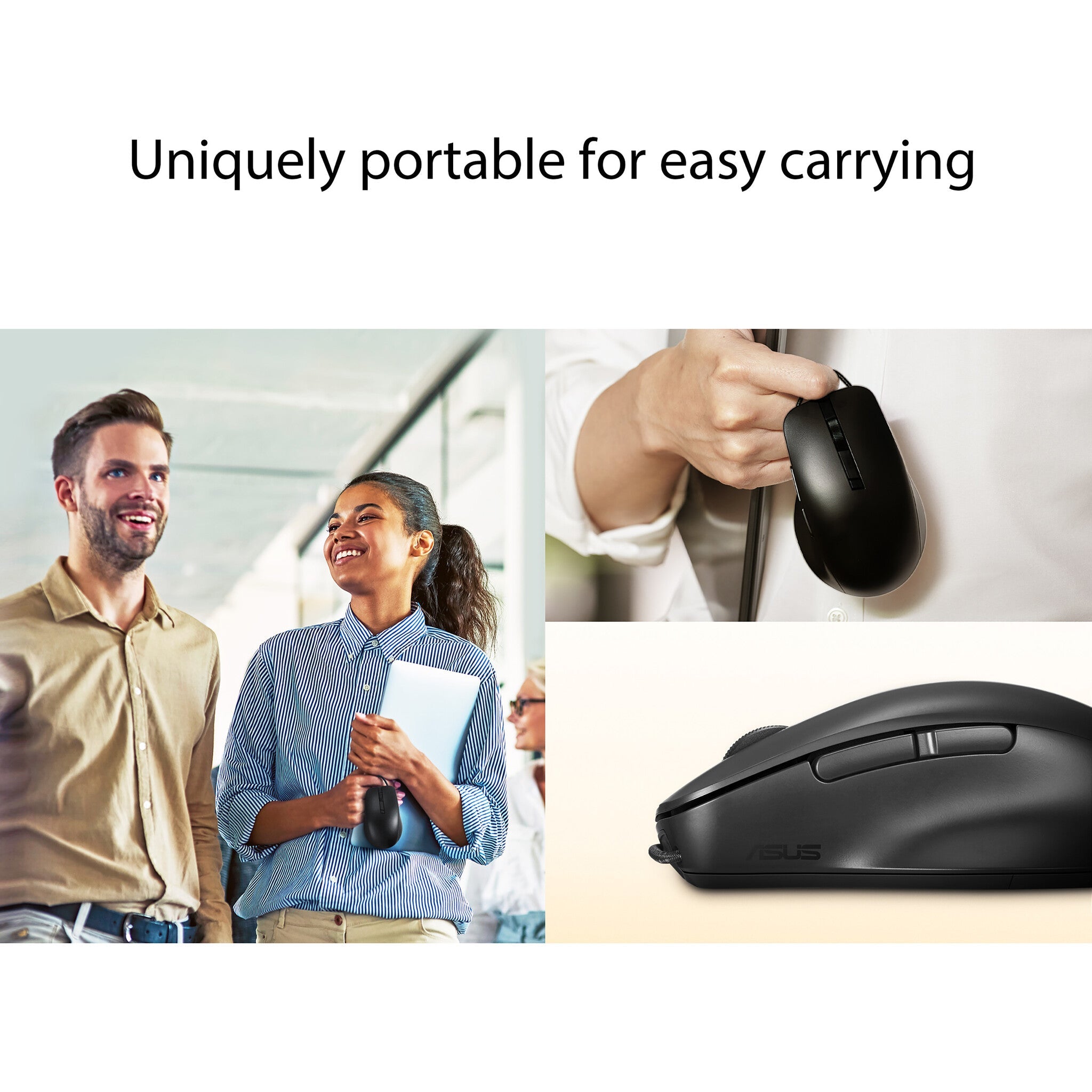 ASUS MD200 - RF Wireless + Bluetooth Optical Mouse - 4,200 DPI