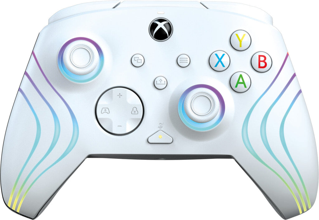 PDP Afterglow Wave - Wired Controller for PC / Xbox Series X|S in White