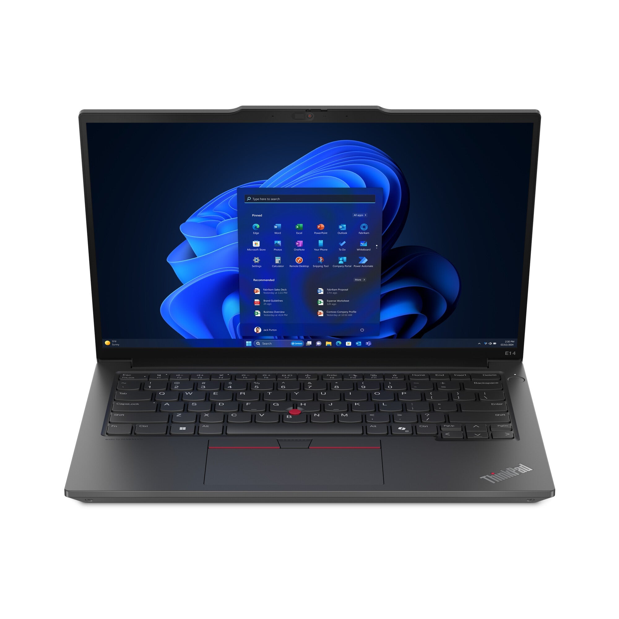 Lenovo ThinkPad E14 Gen 6 - Laptop 35.6 cm (14") - Intel Core Ultra 5 125U - 16 GB DDR5-SDRAM - 256 GB SSD - Wi-Fi 6E - Windows 11 Pro - Black