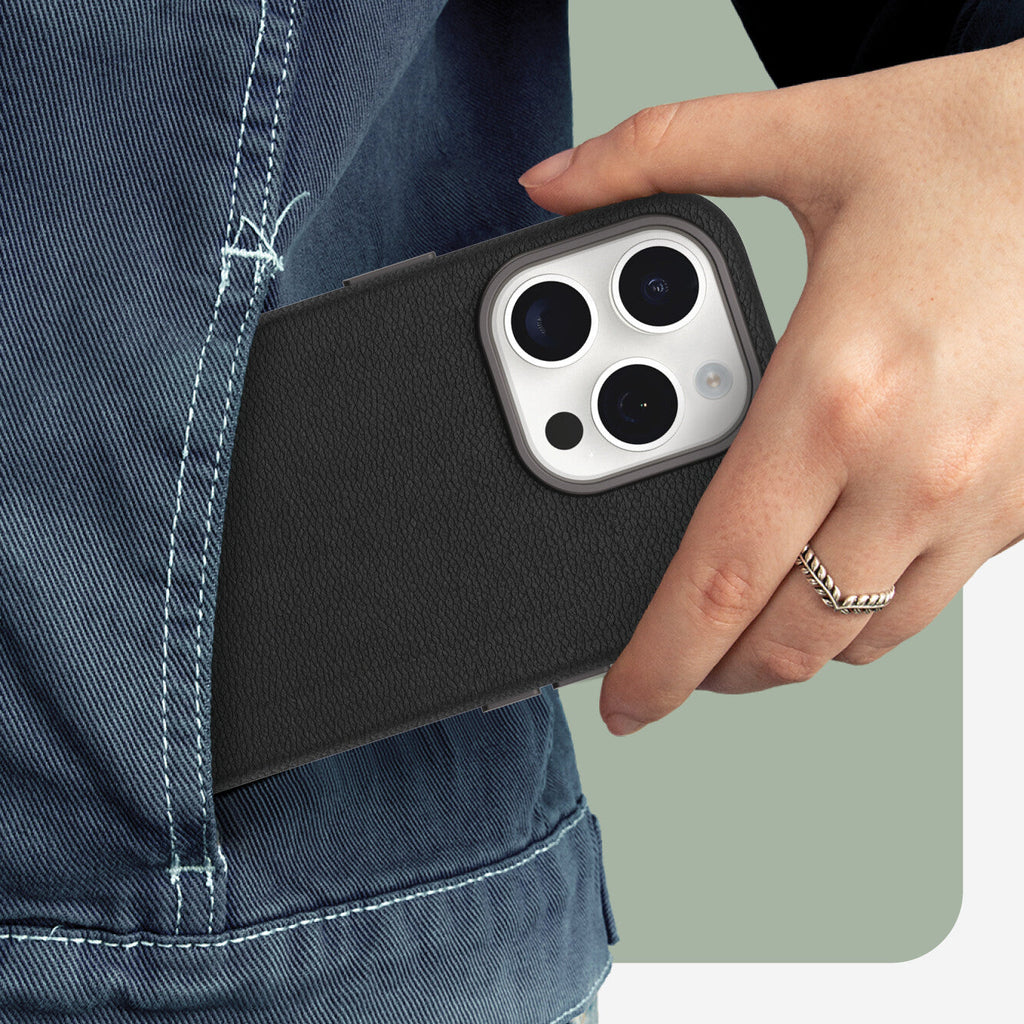 OtterBox Symmetry Cactus with MagSafe for iPhone 15 Pro in Noir Ash