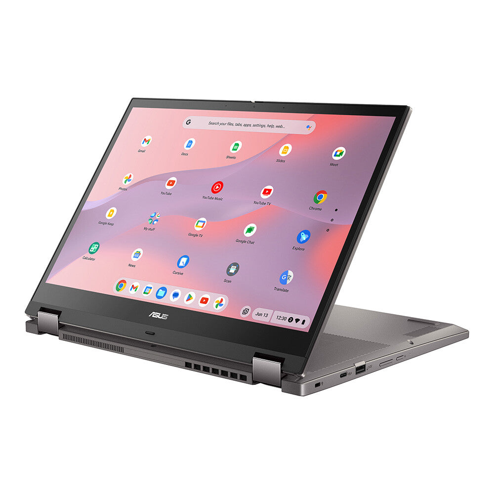 ASUS Chromebook CM34 Flip - 35.6 cm (14") - Touchscreen - AMD Ryzen™ 3 7320C - 8 GB LPDDR5-SDRAM - 128 GB SSD - Wi-Fi 6 - ChromeOS - Grey