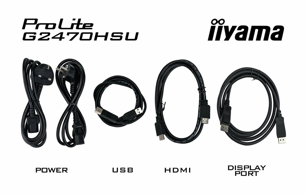 iiyama G-MASTER G2470HSU-B6 - 60.5 cm (23.8") - 1920 x 1080 pixels Full HD LCD Monitor