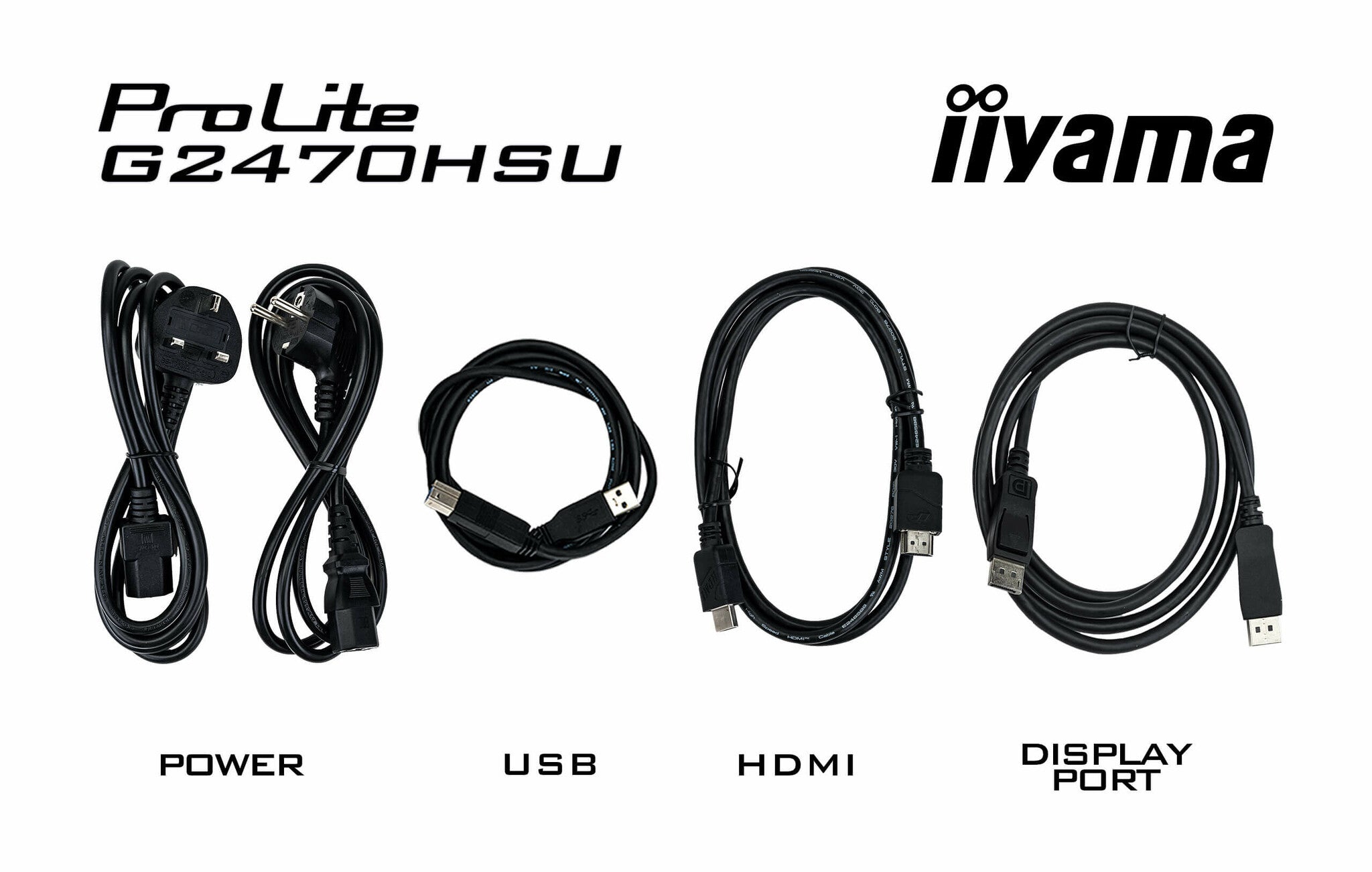 iiyama G-MASTER G2470HSU-B6 - 60.5 cm (23.8") - 1920 x 1080 pixels Full HD LCD Monitor