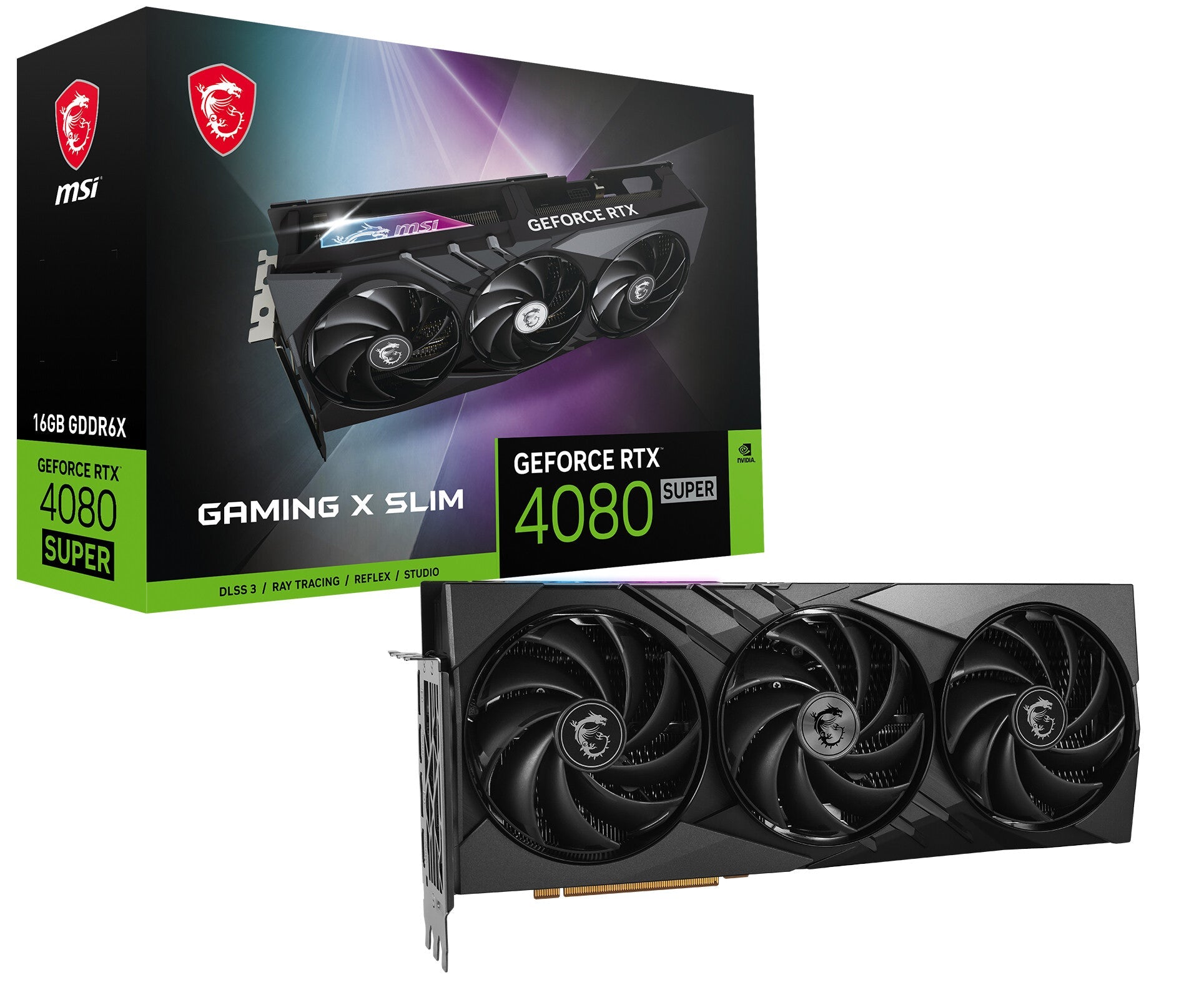 MSI GAMING X SLIM - NVIDIA 16 GB GDDR6X GeForce RTX 4080 SUPER graphics card