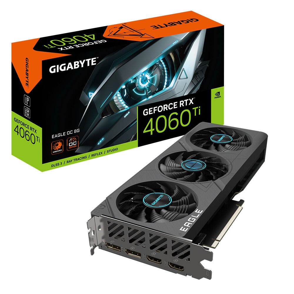 GIGABYTE EAGLE OC 8G - NVIDIA 8 GB GDDR6 GeForce RTX 4060 Ti graphics card
