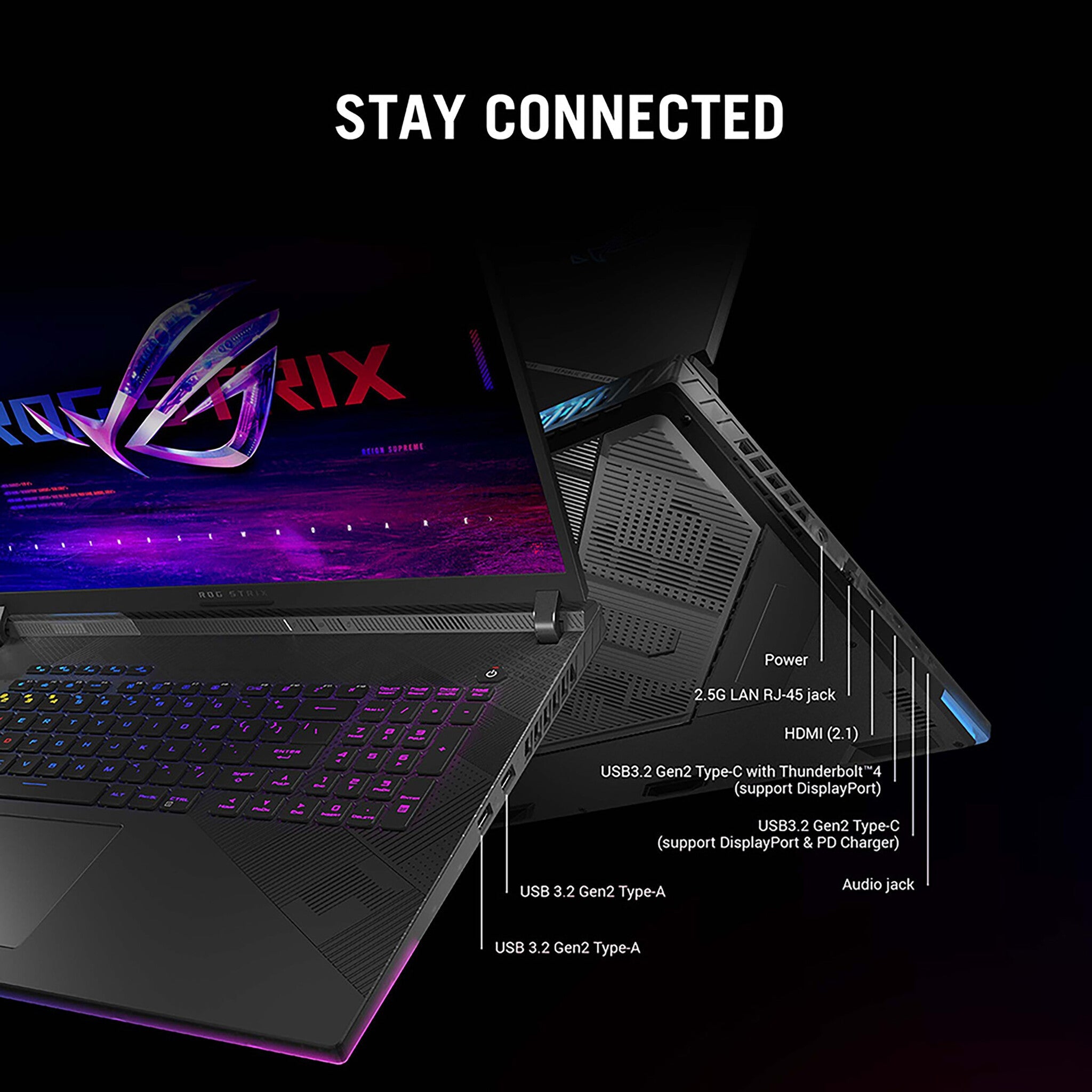 ASUS ROG Strix SCAR 16 Laptop - 40.6 cm (16") - Intel® Core™ i9-14900HX - 32 GB DDR5-SDRAM - 2 TB SSD - NVIDIA GeForce RTX 4080 - Wi-Fi 6E - Windows 11 Home - Black