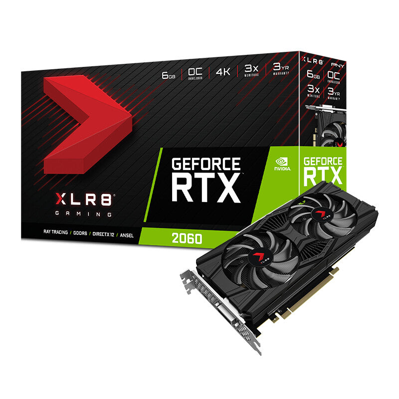 PNY XLR8 GAMING - NVIDIA 6 GB GDDR6 GeForce RTX 2060 graphics card