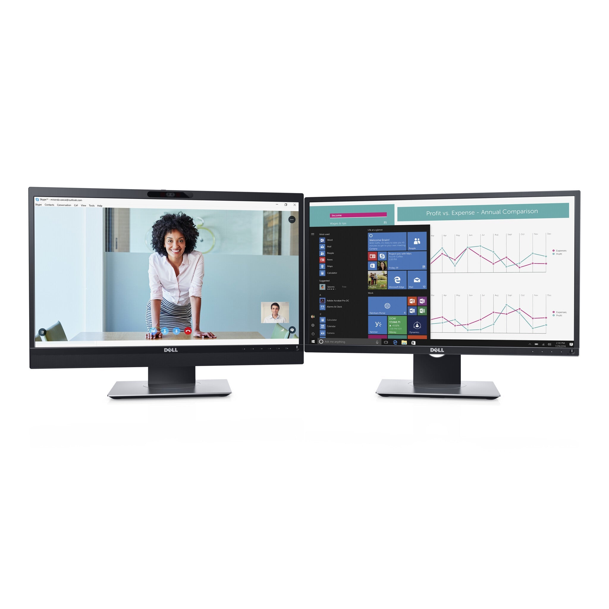 DELL P2418HZM - 61 cm (24") - 1920 x 1080 pixels Full HD LED Monitor