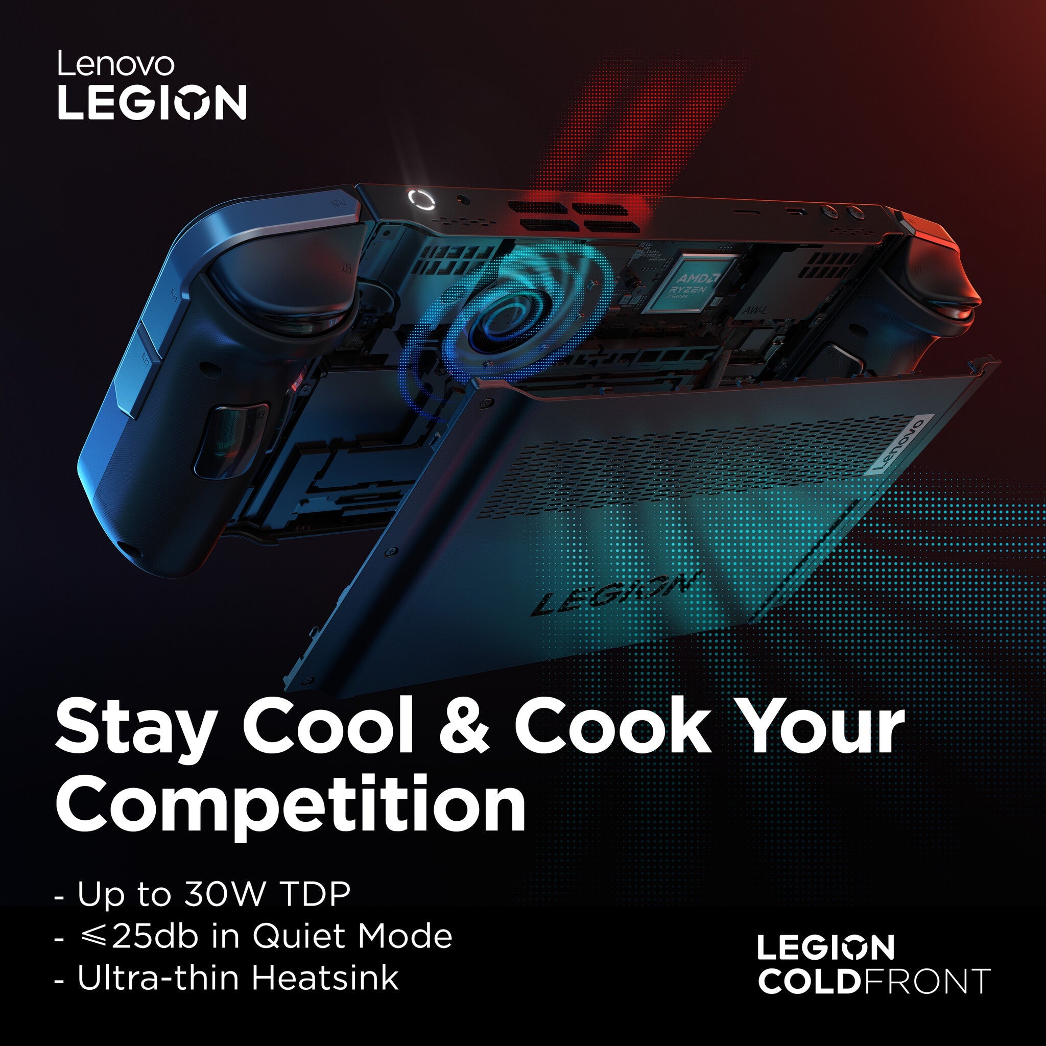 Lenovo Legion Go -  22.4 cm (8.8") - 512 GB - Portable game console in Black