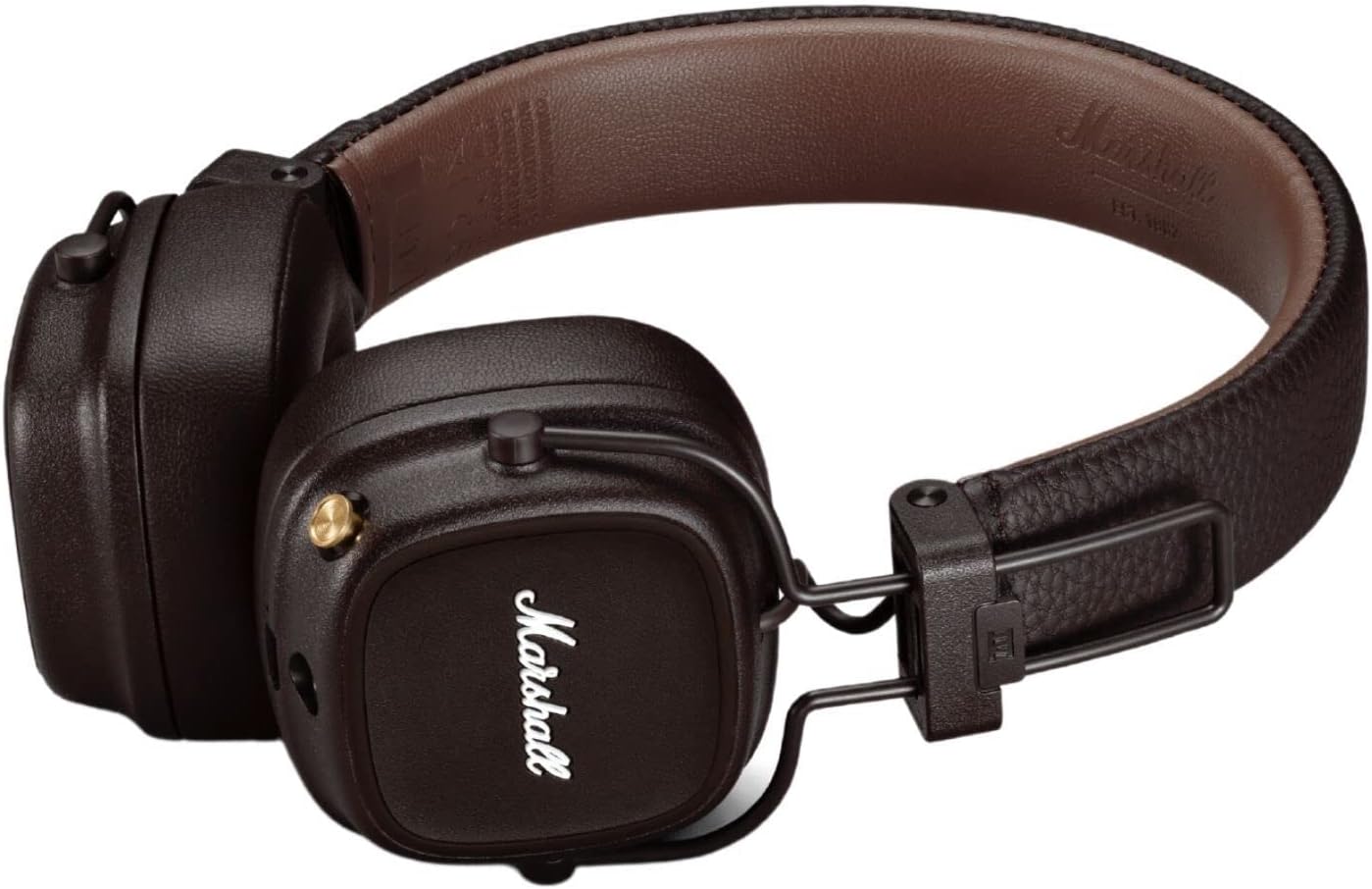 Marshall Major IV 3.5m Wired & Wireless Bluetooth On Ear Headphones in Brown