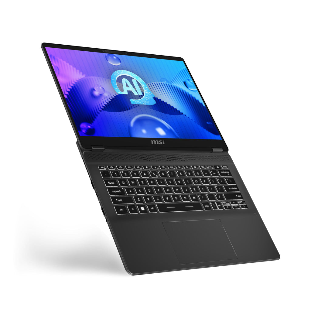 MSI Prestige 14 AI Studio Laptop - 35.6 cm (14") - Intel Core Ultra 7 155H - 32 GB DDR5-SDRAM - 1 TB SSD - NVIDIA GeForce RTX 4050 - Wi-Fi 7 - Windows 11 Pro - Grey