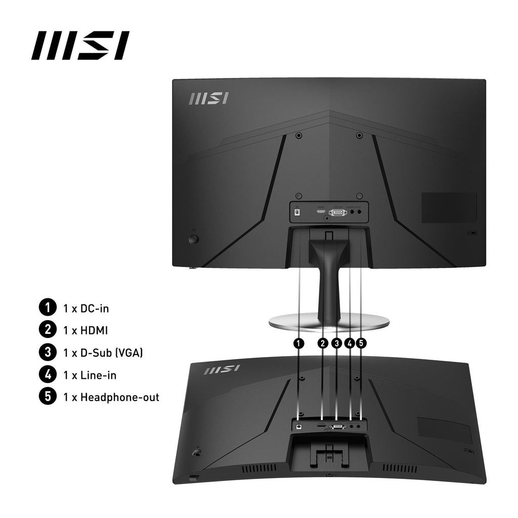 MSI Pro MP2422C - 59.9 cm (23.6") - 1920 x 1080 pixels FHD Monitor
