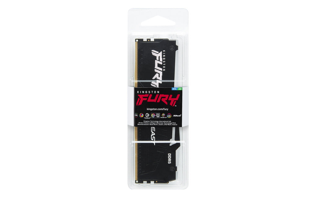 Kingston Technology FURY Beast Black RGB - 16 GB 1 x 16 GB 4800MT/s DDR5 memory module