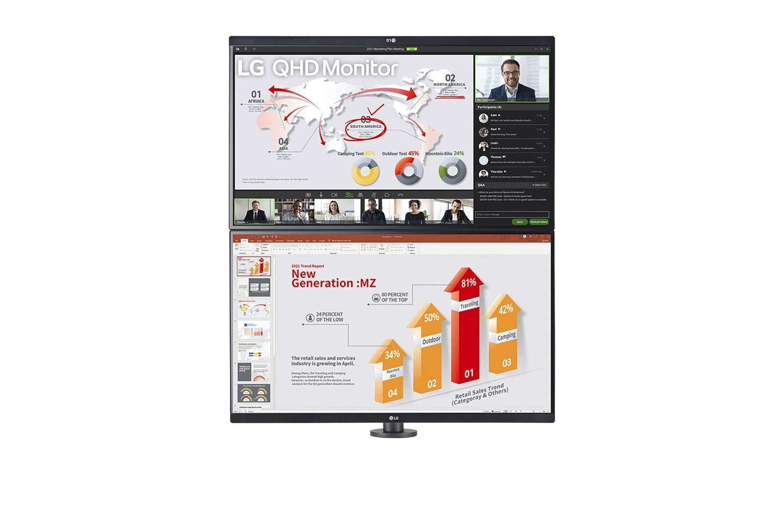 LG 27QP88DP-BS - 68.6 cm (27") - 2560 x 1440 pixels QHD Monitor
