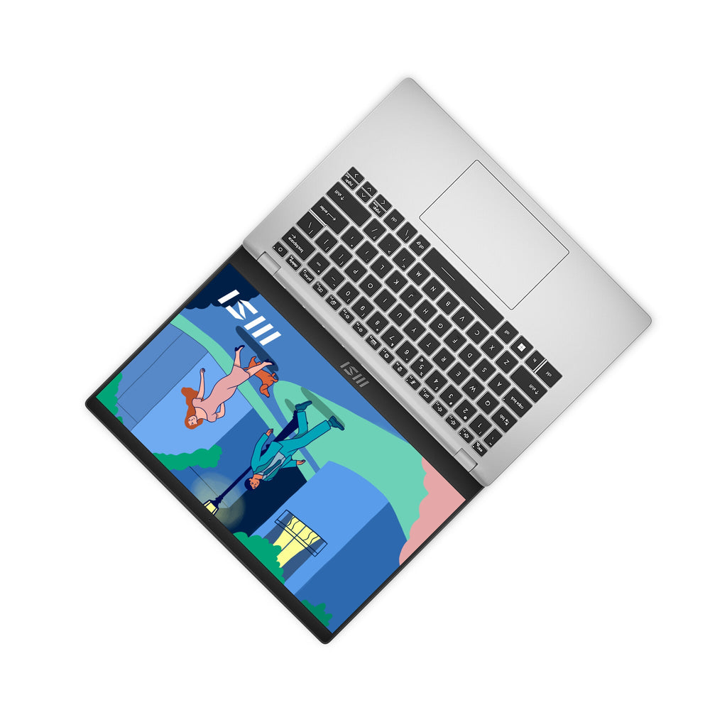 MSI Modern 14 C12M-638UK Laptop - 35.6 cm (14") - Intel® Core™ i5-1235U - 8 GB DDR4-SDRAM - 512 GB SSD - Wi-Fi 6 - Windows 11 Home - Silver